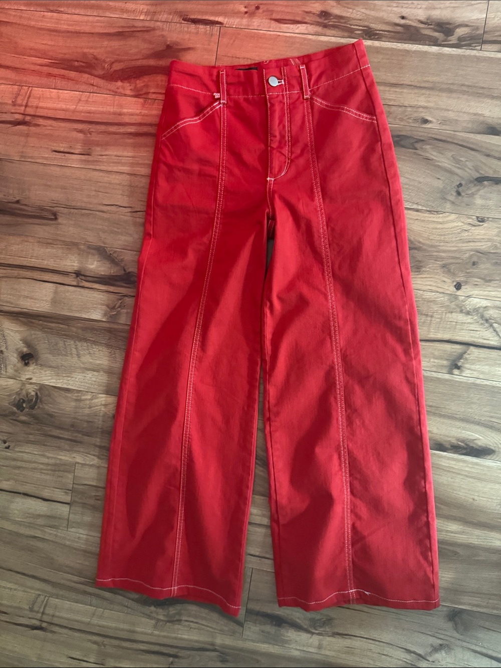 Anthropologie Maeve Red Jeans